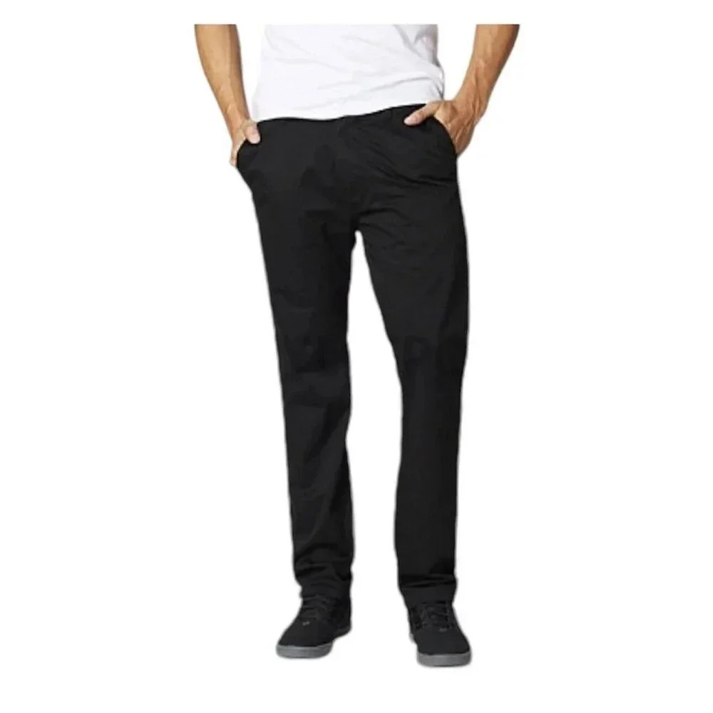 Fox Racing Men’s Throttle Chino Pants Black  Size 36 New